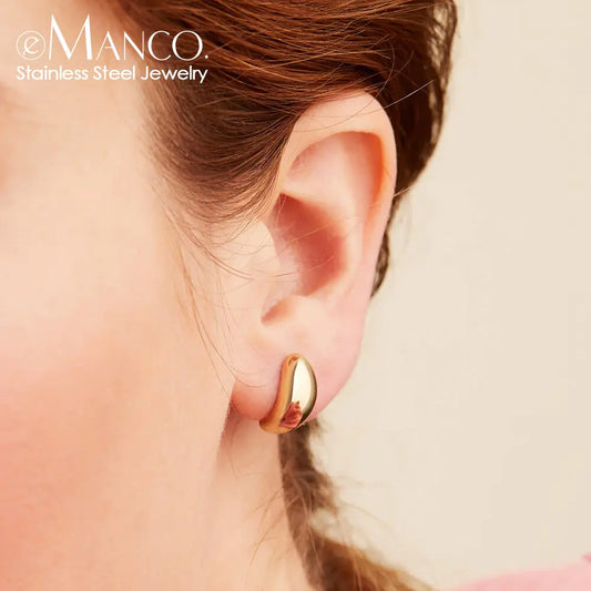 Chunky Hoops Earrings