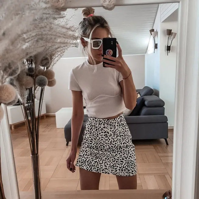 Leopard Print Skirt