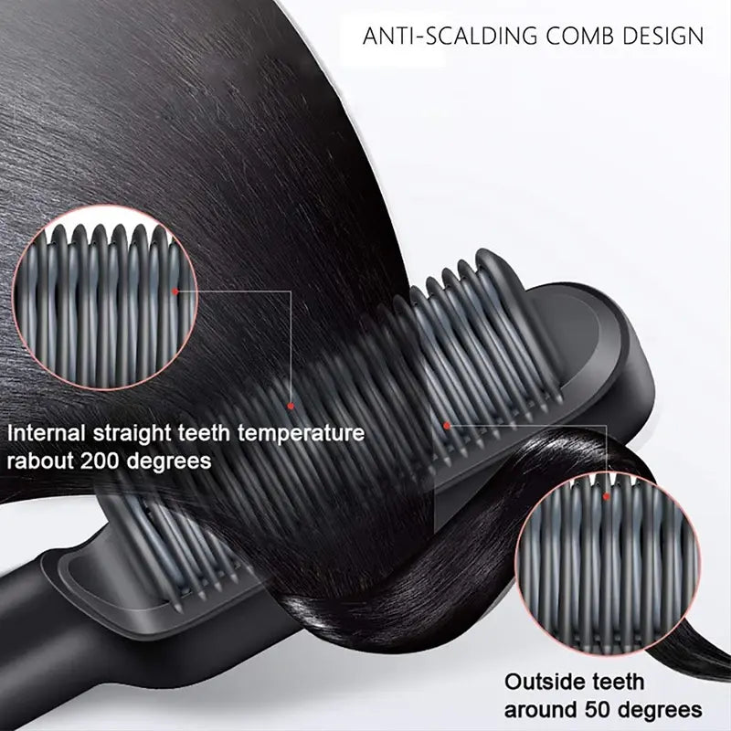 Portable Beard and Hair Straightening Comb