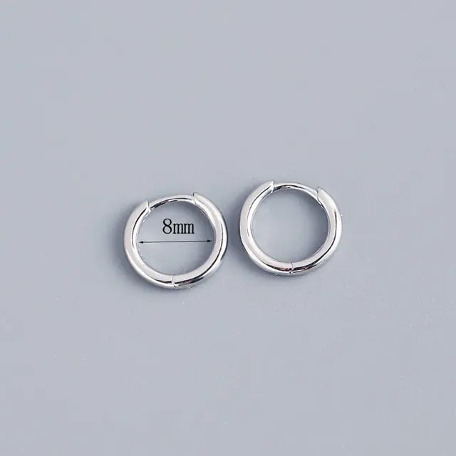 Stainless Steel Minimalist Hoop Earrings