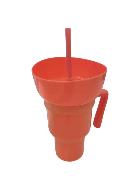 Popcorn Snack With Handle & All-In-One Drink Cup