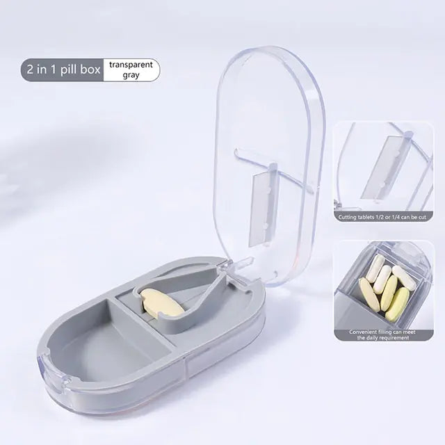 Portable Travel Pill Organizer Case