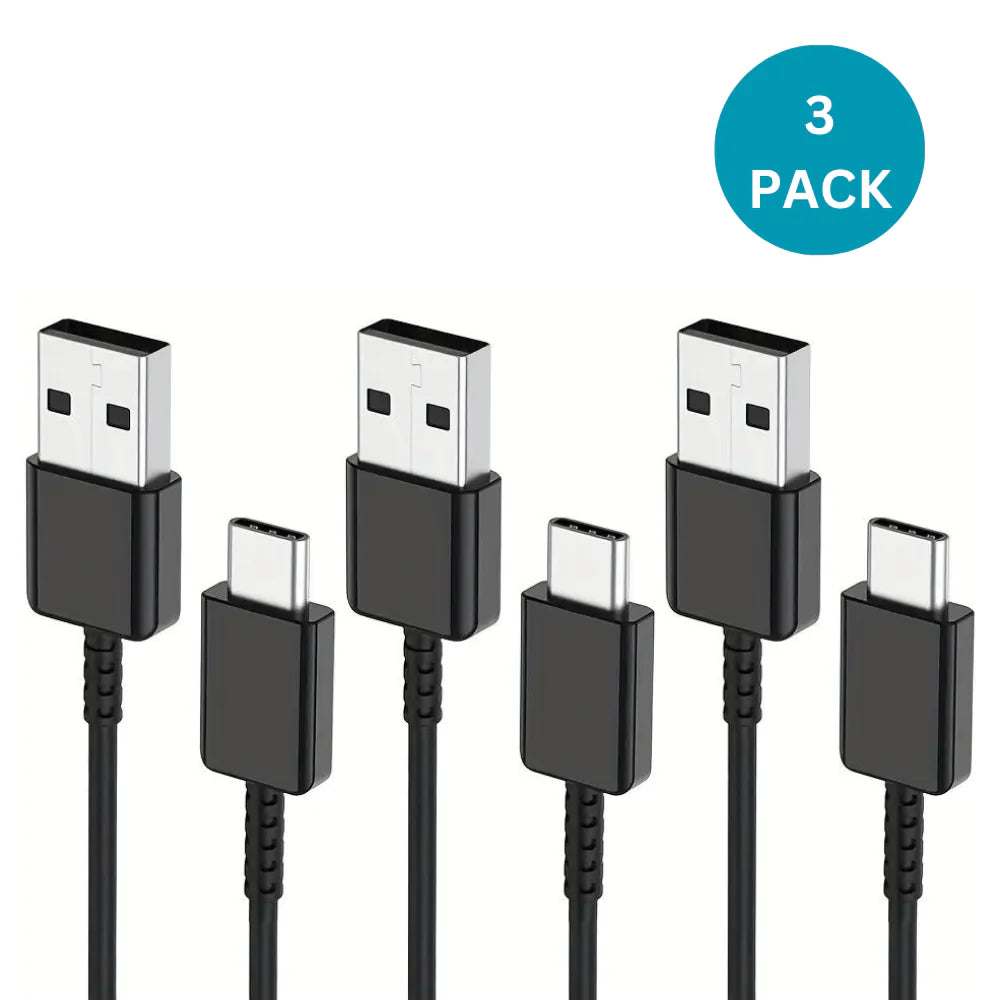 3-Pack 6FT Charging Cable Type C Cable White