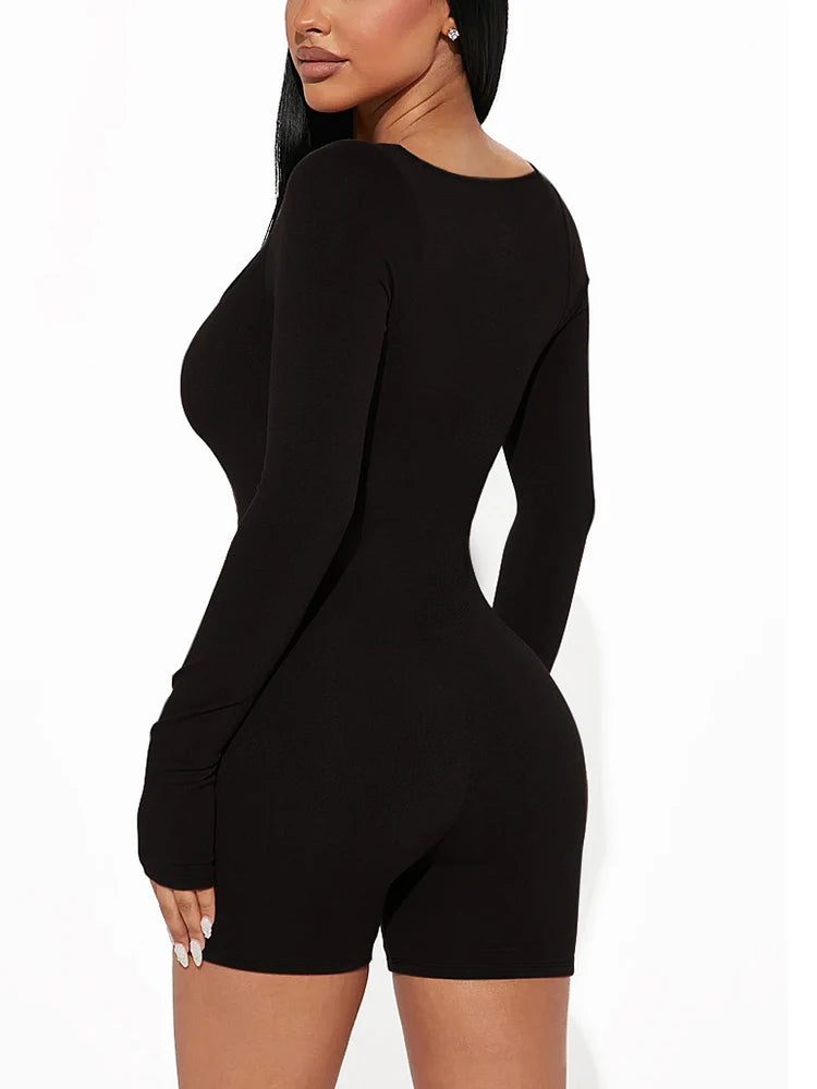 Bodycon Long Sleeve Jumpsuit