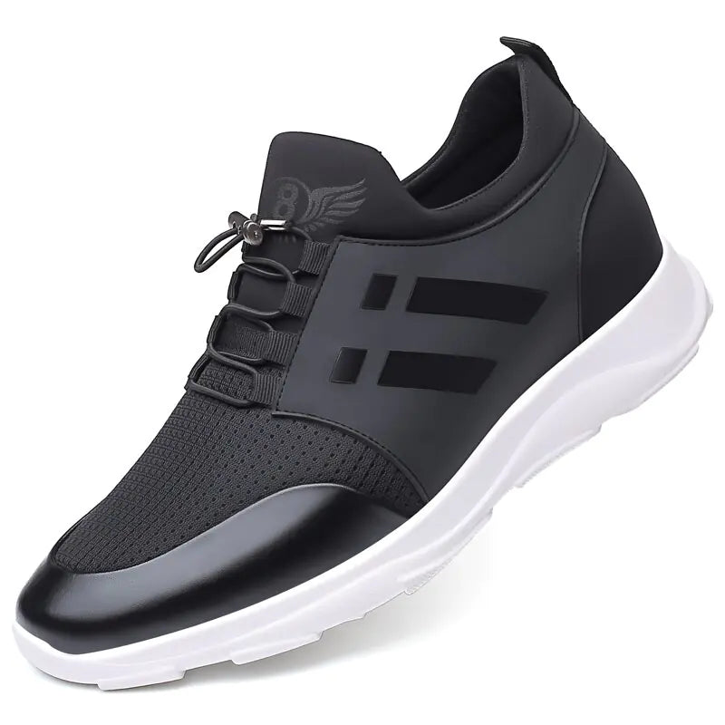 Men Shoes Quality Lycra+ Cow Leather Shoes Brand