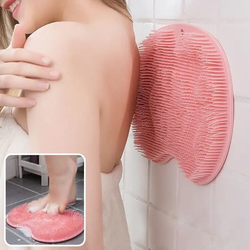 Non-Slip Silicone Back Brush And Foot Massage Pad