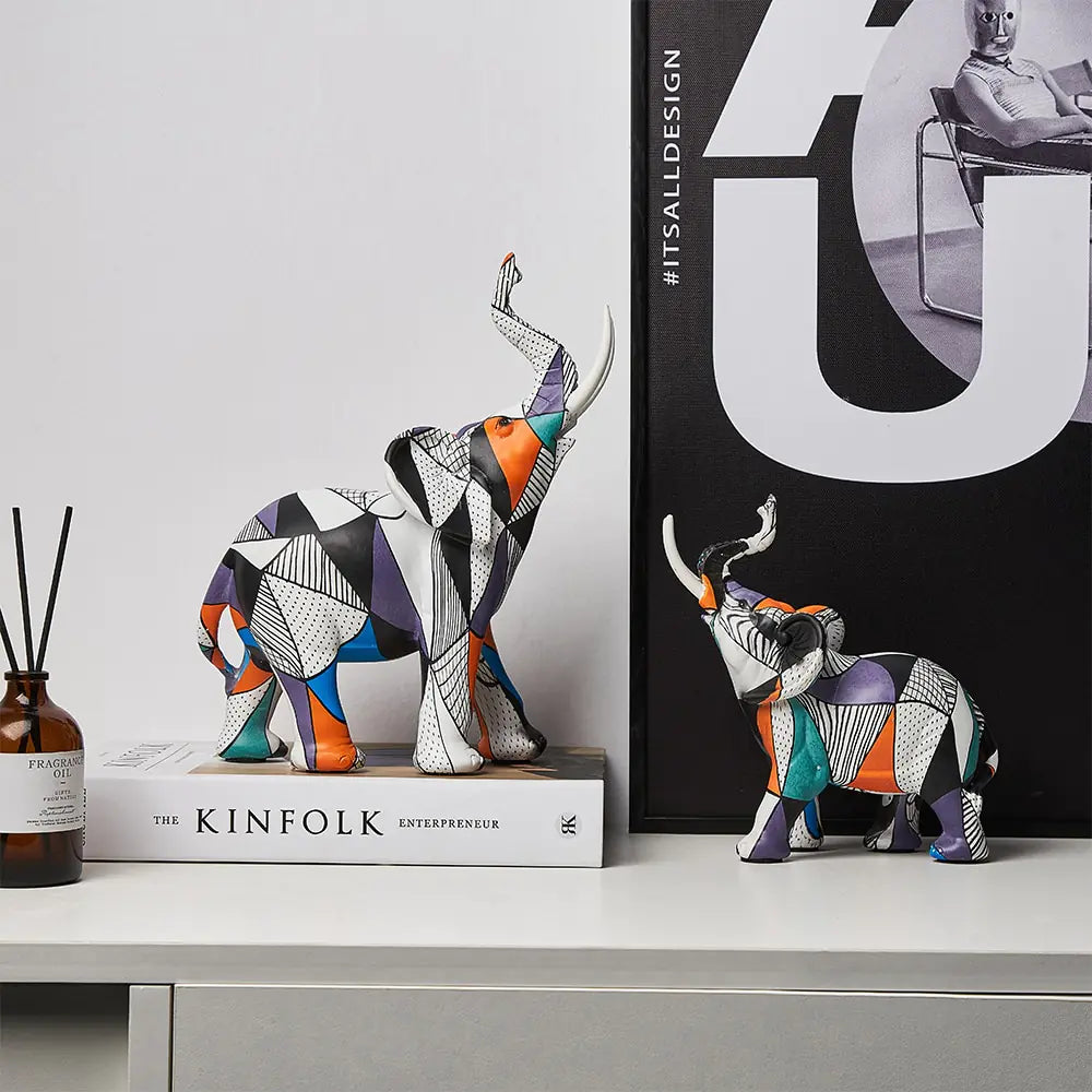 Painting Art Elephant Sculptures & Figurines Modern Decoration