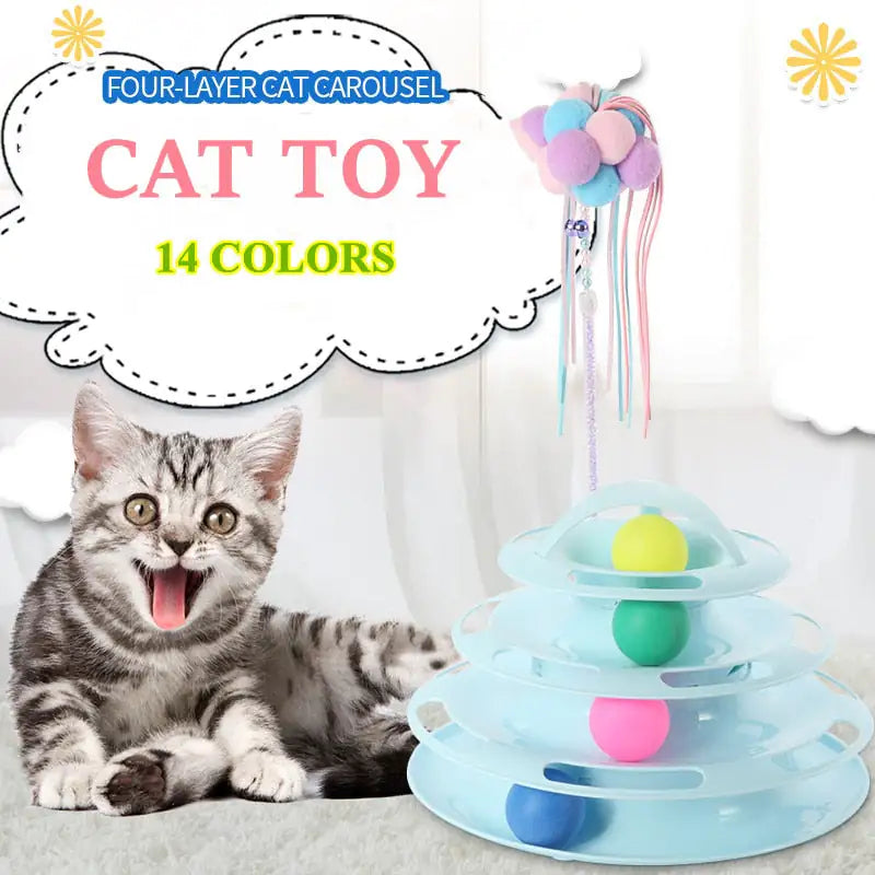 Tower Tracks Toy for Cats