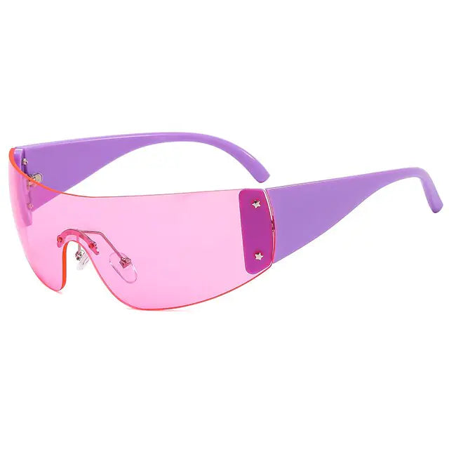 Rimless One Piece Sunglasses