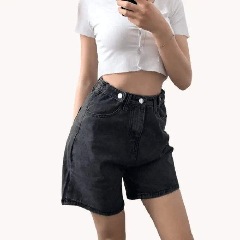 Summer Casual High Waist Denim Shorts