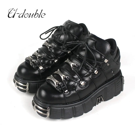 U-DOUBLE Brand's Punk Style Women's Shoes