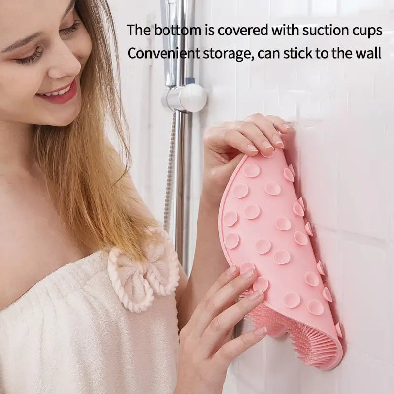 Non-Slip Silicone Back Brush And Foot Massage Pad