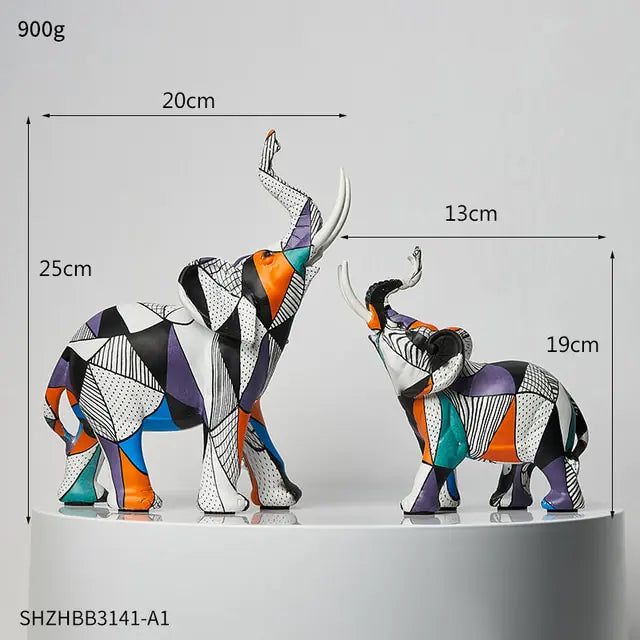 Painting Art Elephant Sculptures & Figurines Modern Decoration