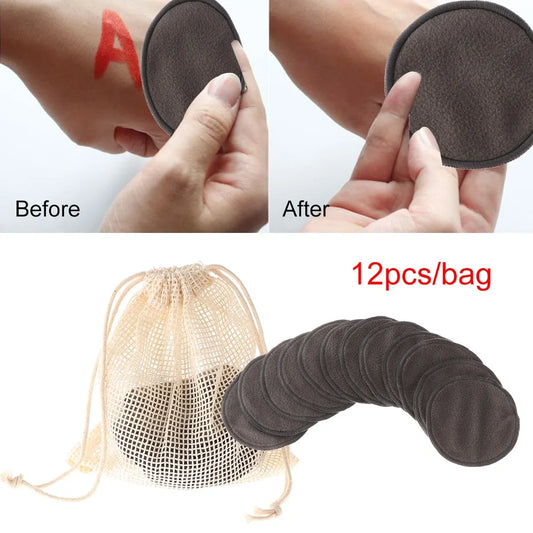 5/12Pcs Reusable Cotton Pads Makeup Remover