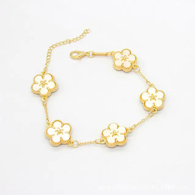 18k Gold Plating Flower Bracelets