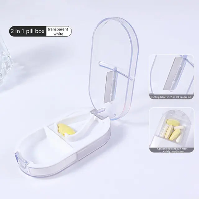 Portable Travel Pill Organizer Case