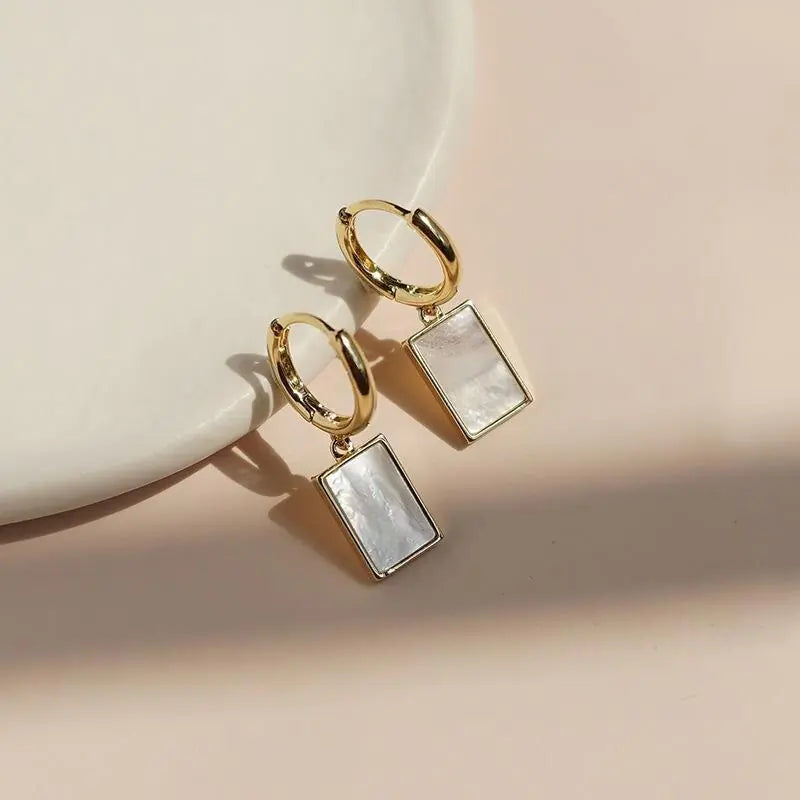 New Fashion Women's Square Fritillaria Earrings