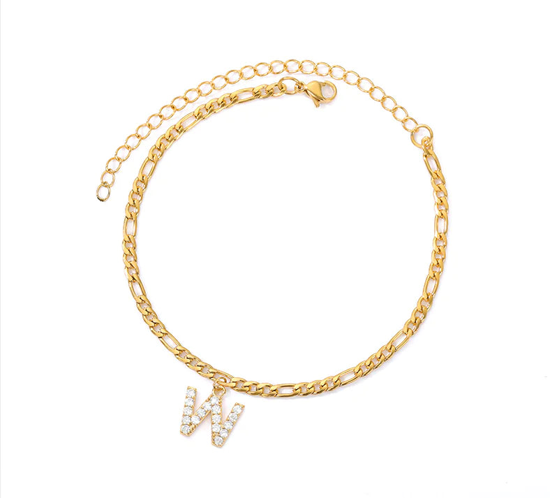 A-Z Initial Letter Anklets