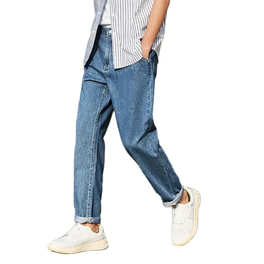 SEMIR Men's Loose Cotton Denim Jeans: Spring & Autumn Streetwear