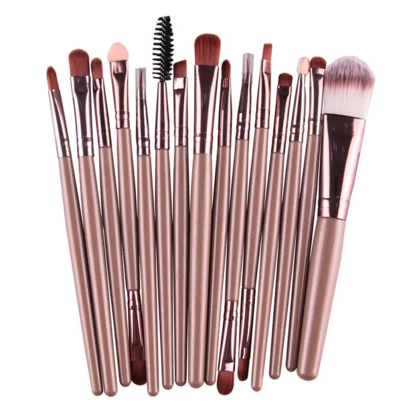 15 Pieces Brush Makeup Kit