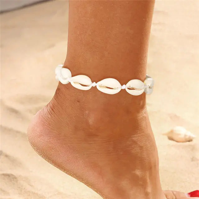 Modyle Bohemian Shell Starfish Anklets for Women