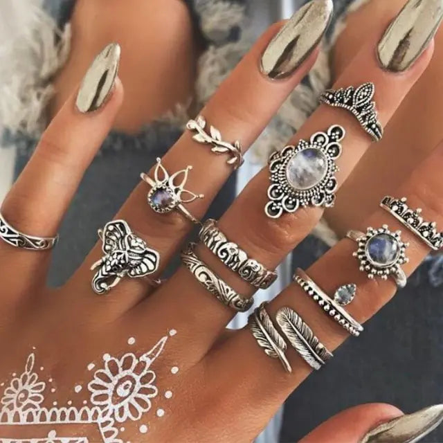 Goth Rings Set