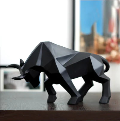 Geometric Bull & Bear Statues