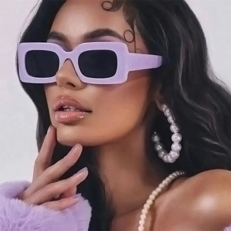 Fashion Pink Square Sunglasses