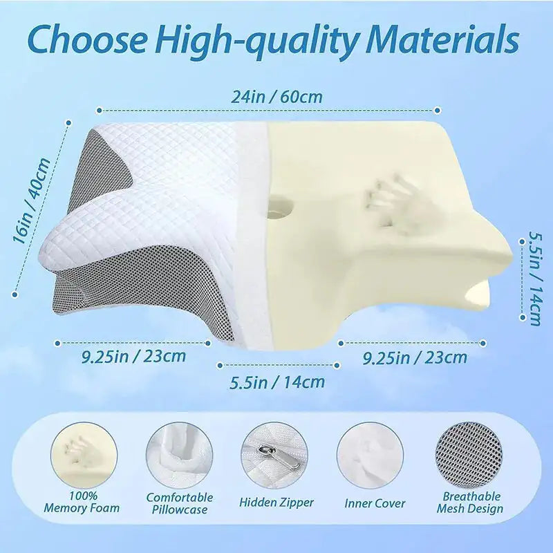 Ergonomic Memory Foam Pillow