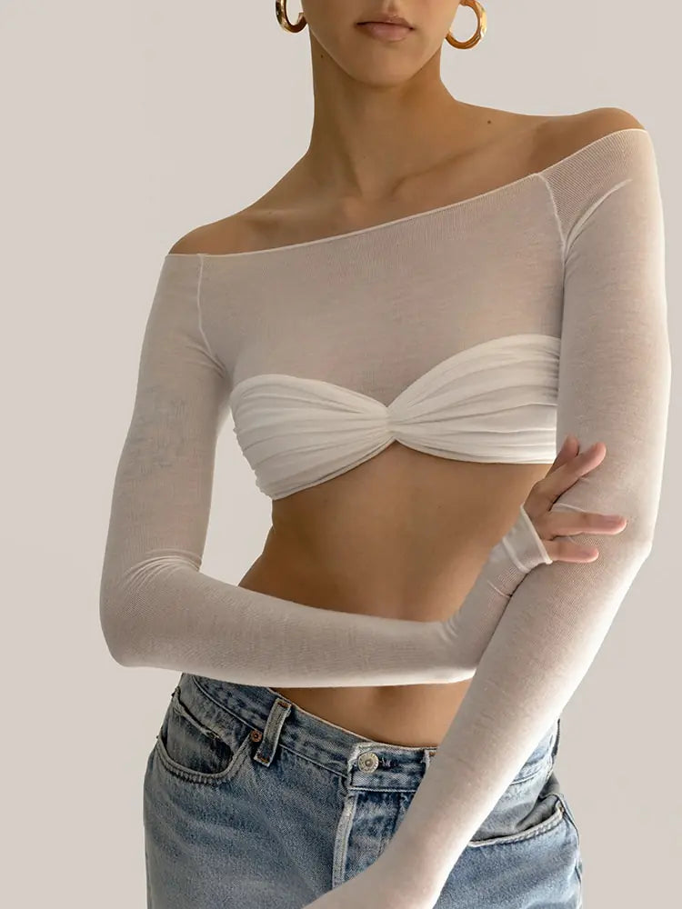 Mesh Crop Top Summer Fashion