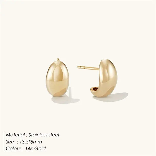 Chunky Hoops Earrings