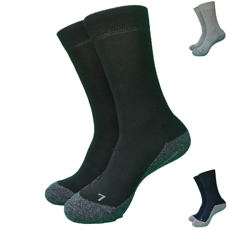 2 Pairs High Quality Outdoor Coolmax Terry Thick Active Trekking Socks Men's Socks