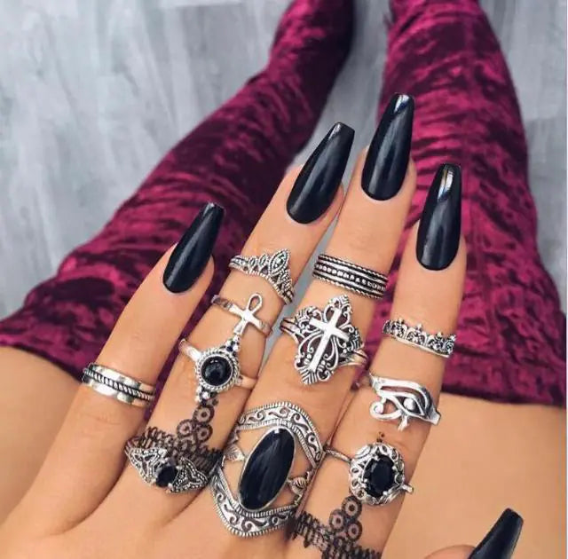 Goth Rings Set