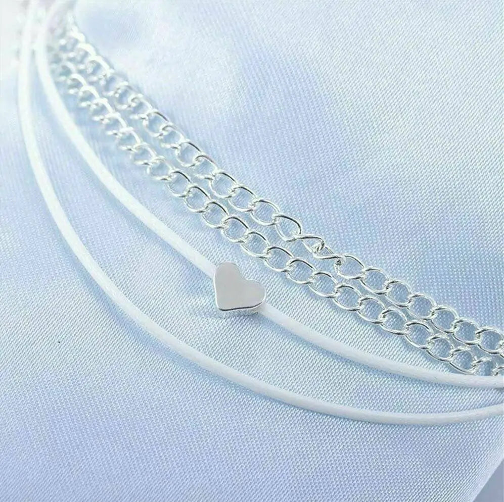 Women's Fashion Love Heart Anklet