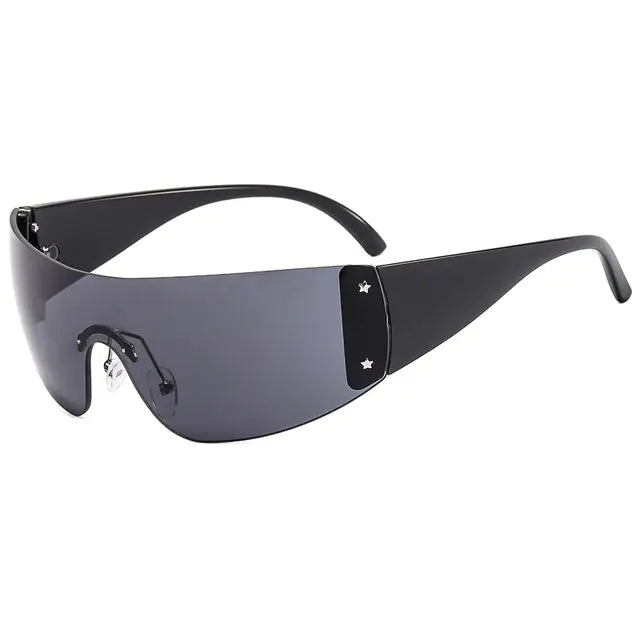 Rimless One Piece Sunglasses