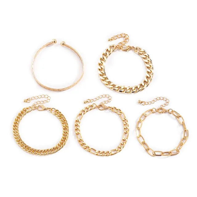 Women's Bohemian Bracelets 5 Pieces Set