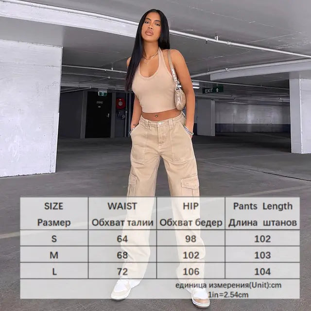 Women's Baggy Cargo Jeans