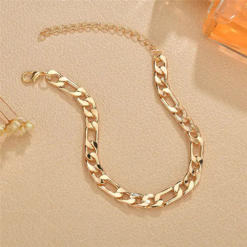 Gold Cuban Chain Anklets