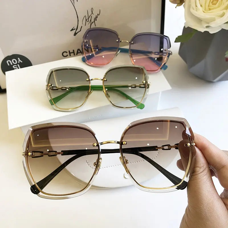 Fashion Rimless Square Women's Sunglasses