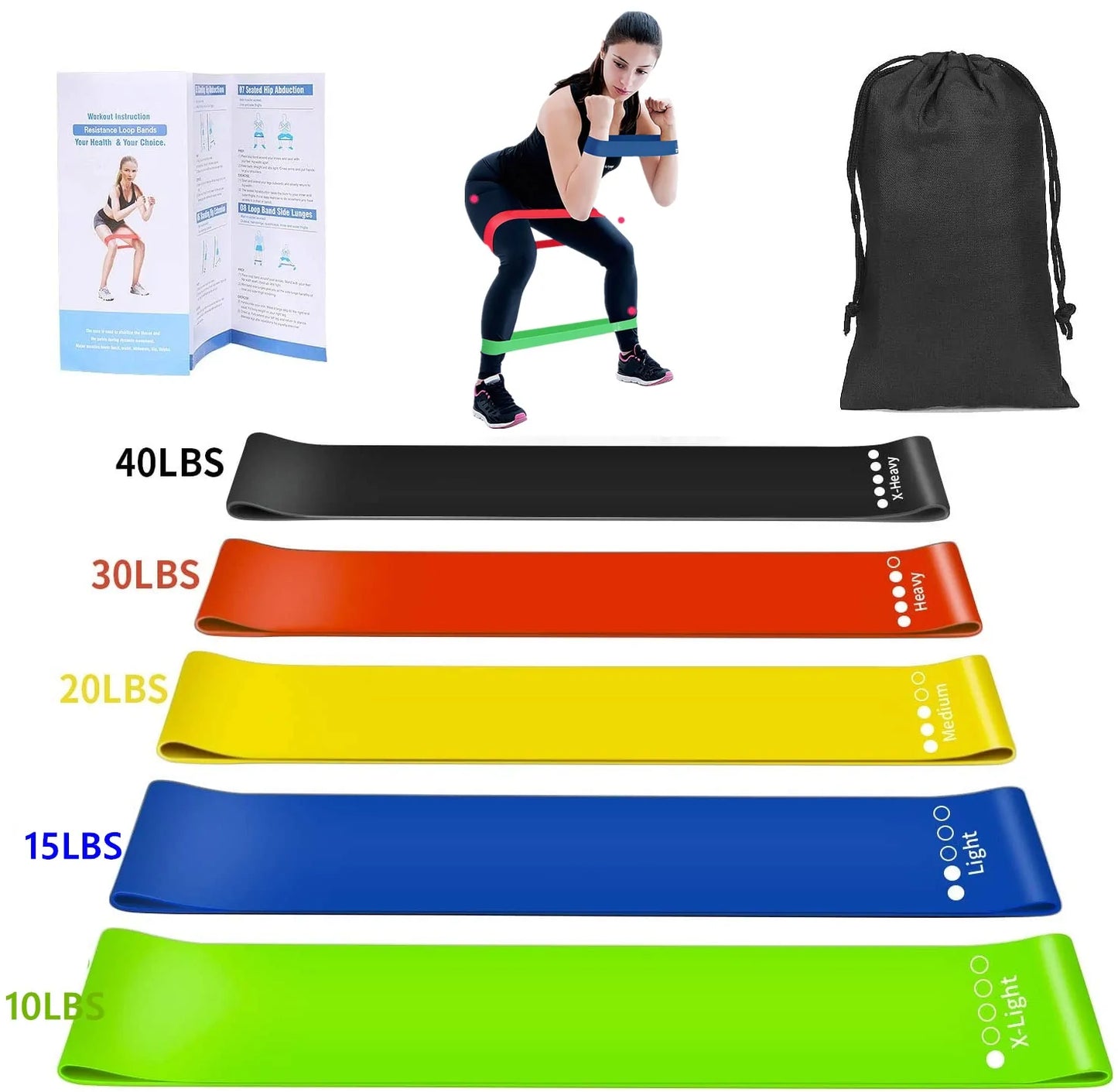 16PCS Resistance Band Set: Home Gym Fitness Training