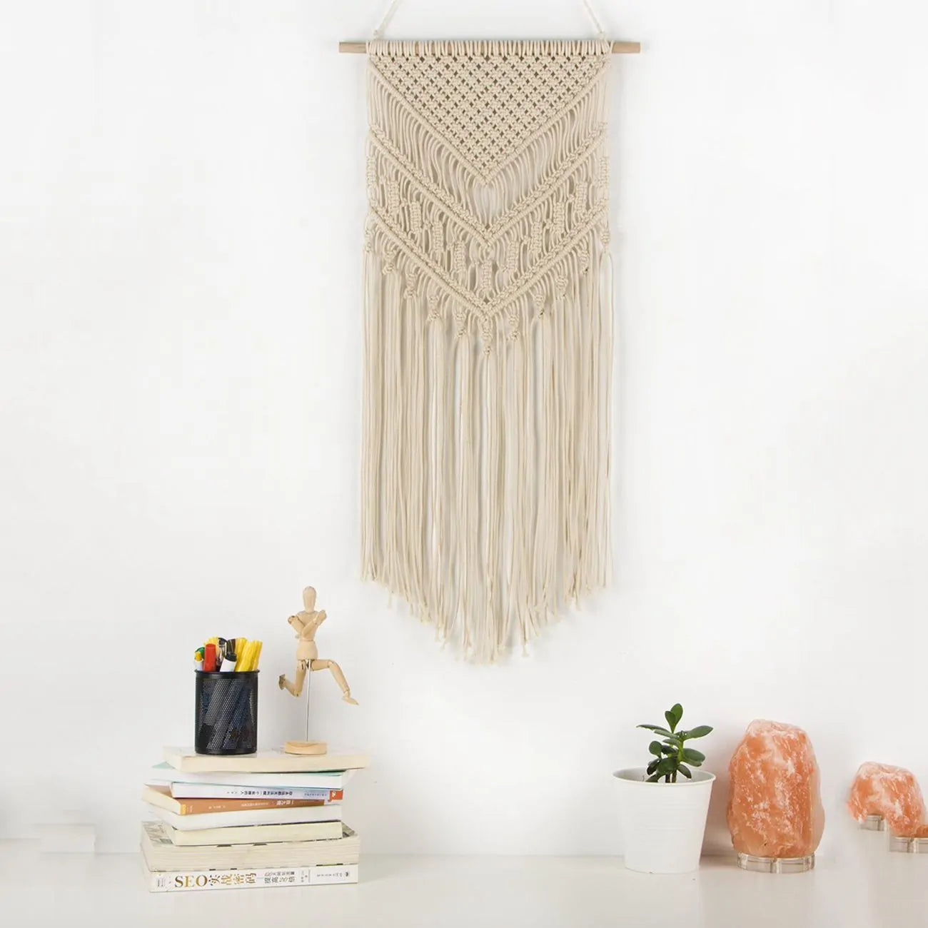 Macrame Woven Wall Hanging Boho Art Decor