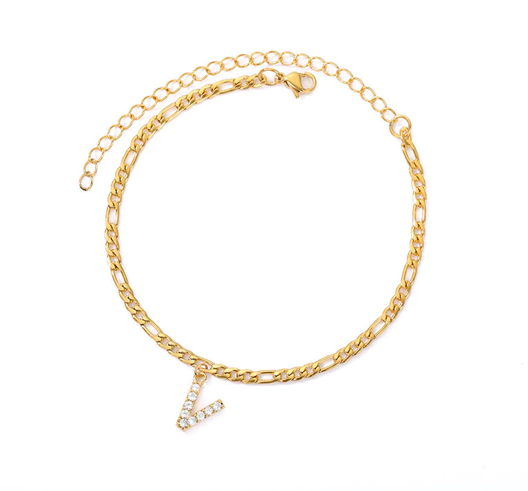 A-Z Initial Letter Anklets