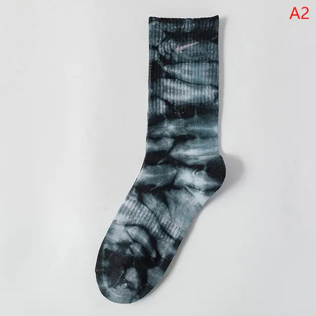 Tie-Dye Middle Tube Socks