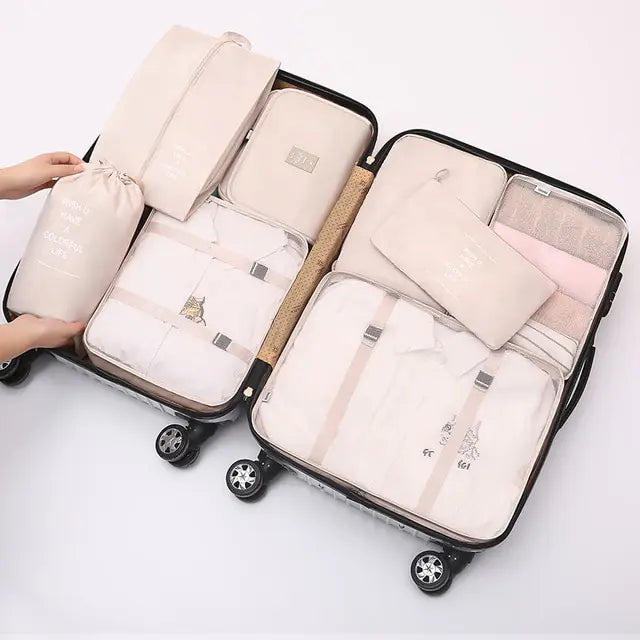 8Pcs/set Large Capacity Travel Organizer