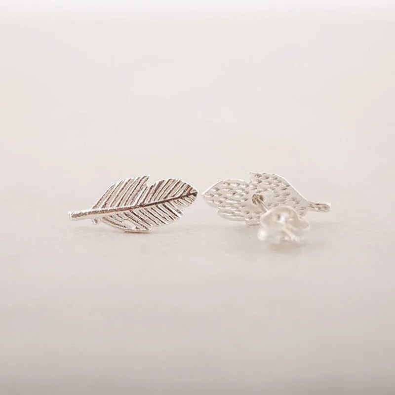 Stud Leaf Earrings