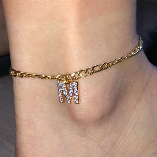 A-Z Initial Letter Anklets