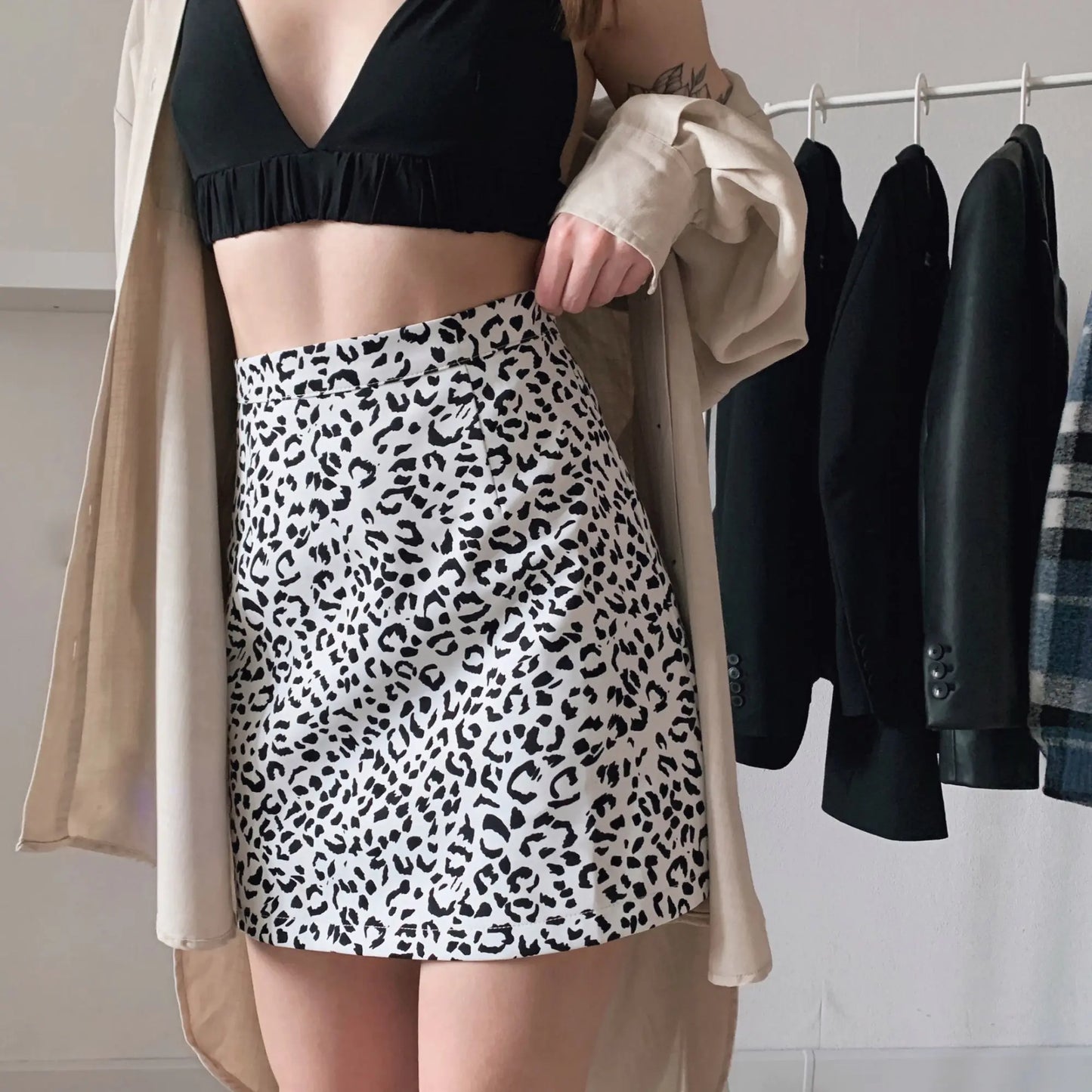 Leopard Print Skirt