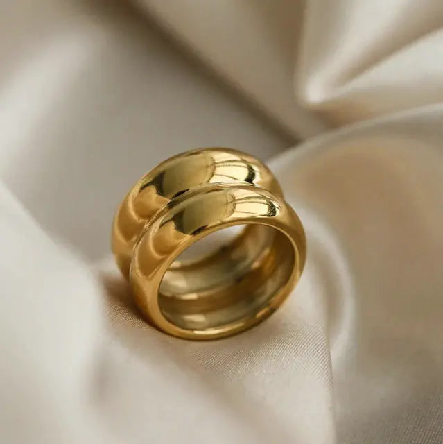 Gold Plated Stainless Steel Rings