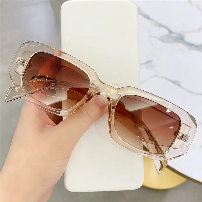 Small Polygon Rectangle Sunglasses