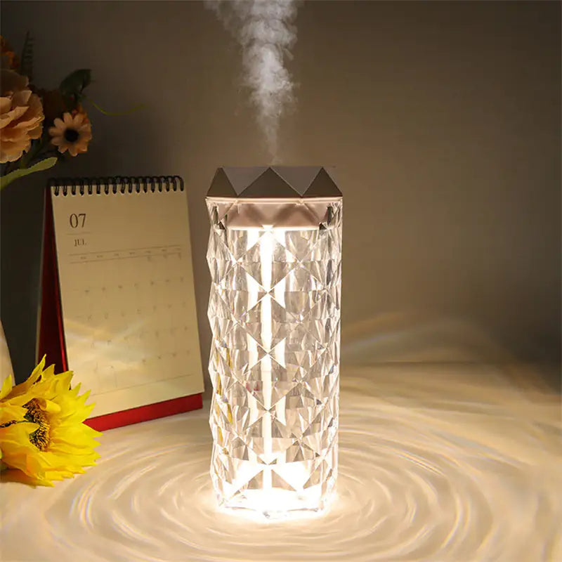 Crystal Lamp Air Humidifier Color Night Ligh